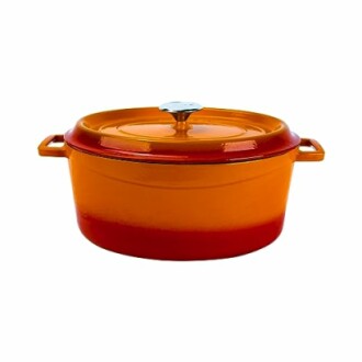 Lava Light-Colored Sand Enameled Cast Iron Dutch Oven